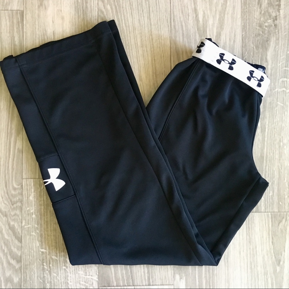 Under Armour Black Semi-fitted track pants